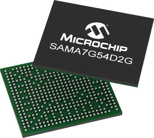 Microchip SAMA7G54D2G-I/4UB-SL3, ARM Cortex A7 Microprocessor SAMA7G5 32bit ARM 1GHz 427-Pin TFBGA