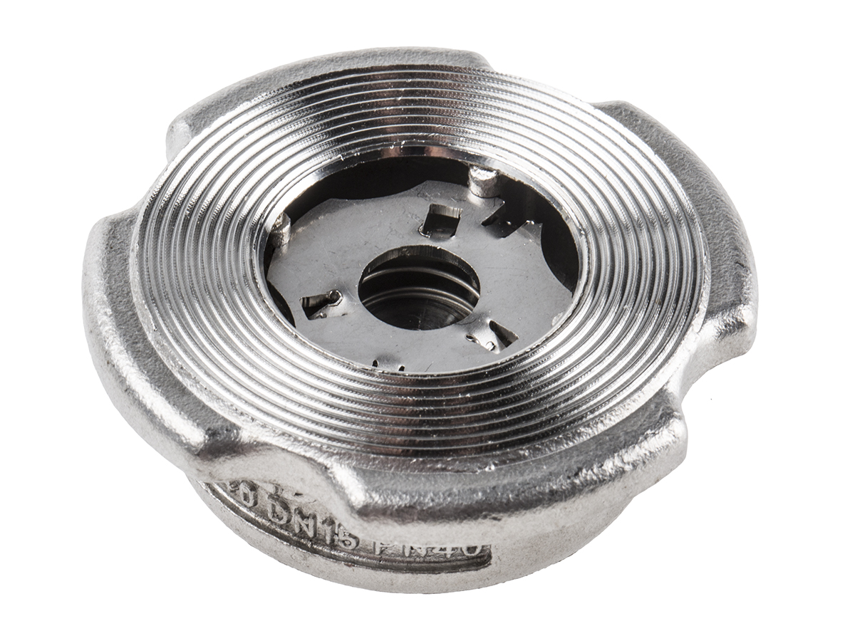 RS PRO Stainless Steel Single Non Return Valve 15mm