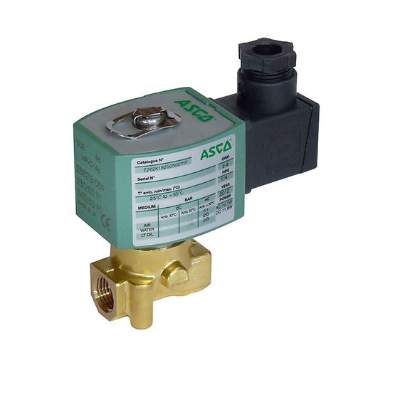EMERSON – ASCO Solenoid Valve E262K232S1N00FL, 2 Port, NO 1/4 in, 24 V, 1/4 in