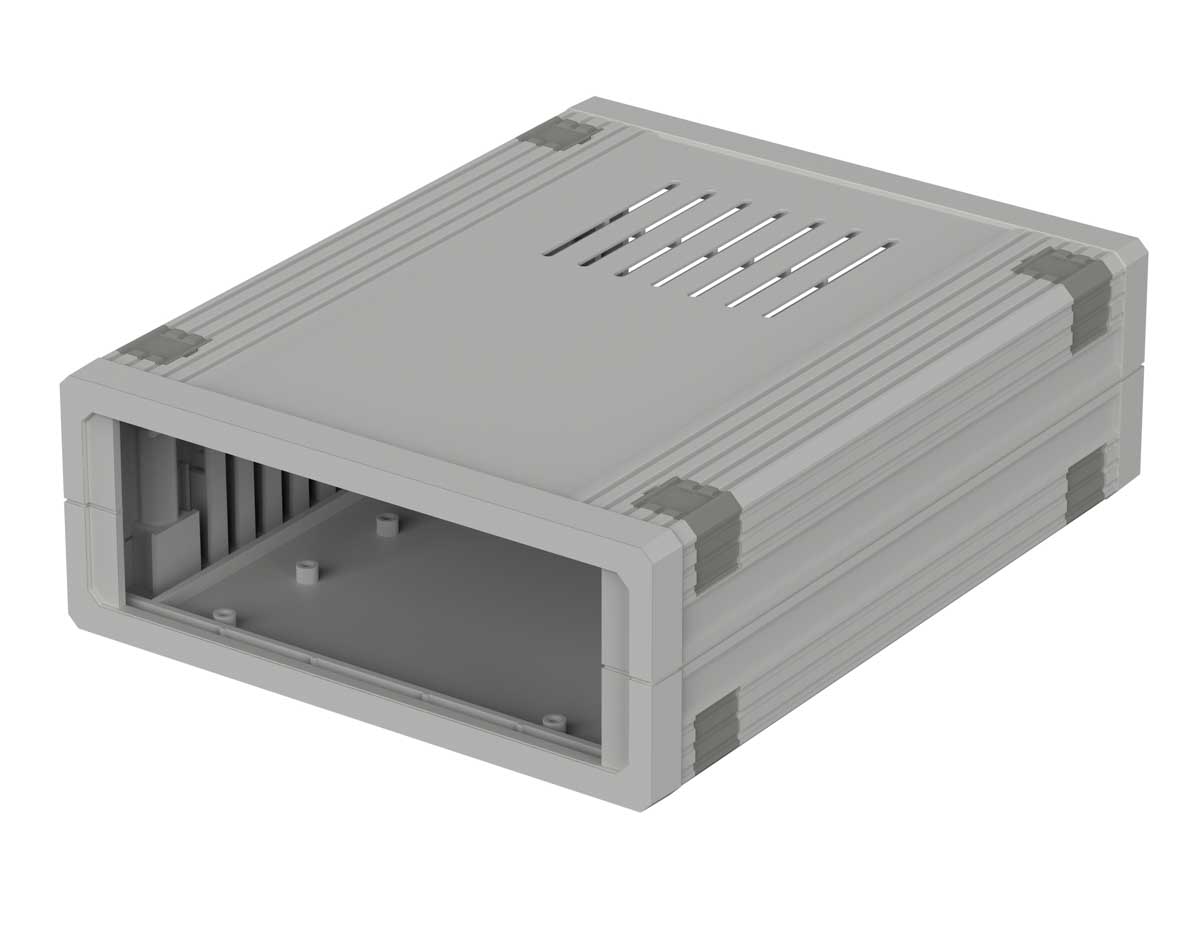 Bopla Ultramas Grey Aluminium Enclosure, 157.5 x 198.9 x 62.2mm