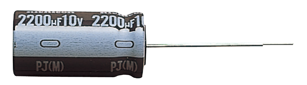 Nichicon 22μF Aluminium Electrolytic Capacitor 100V dc, Radial, Through Hole - UPJ2A220MPD