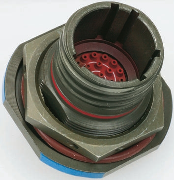 Amphenol Socapex 13 Way Panel Mount MIL Spec Circular Connector Receptacle, Socket Contacts,Shell Size 11, Screw