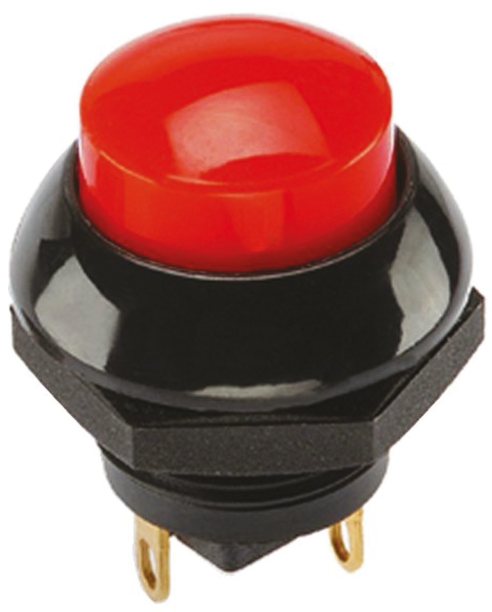 Otto Push Button Switch, Momentary, Panel Mount, SPDT, 25V dc, IP68S