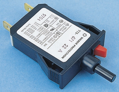 Schurter Thermal Circuit Breaker - T13  Single Pole 240V ac Voltage Rating, 1A Current Rating