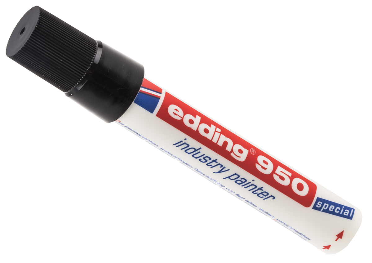 Edding Black 10mm Broad Tip Paint Marker Pen for use with Metal