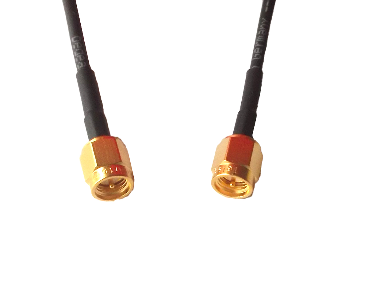 Telegartner L09999 Series, 300 mm, RG174 Coaxial, Terminated 50 Ω