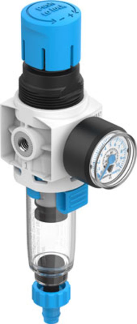 Festo M5 Pneumatic Regulator - 0.5bar to 7bar, 10bar max. input, 8086641
