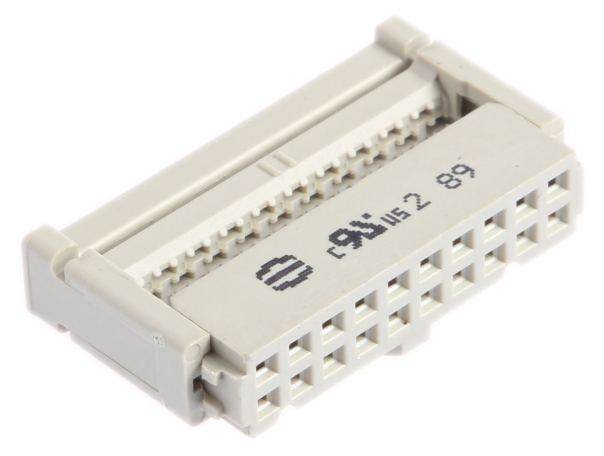 HARTING 20-Way IDC Connector Socket for Cable Mount, 2-Row