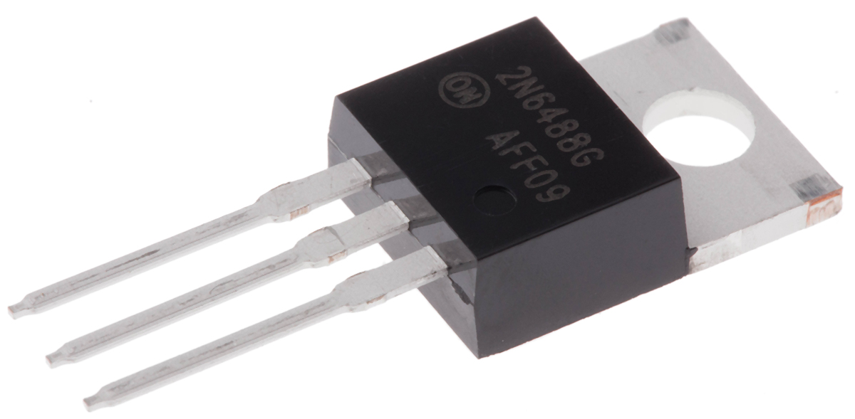 onsemi 2N6488G NPN Transistor, 15 A, 80 V, 3-Pin TO-220AB