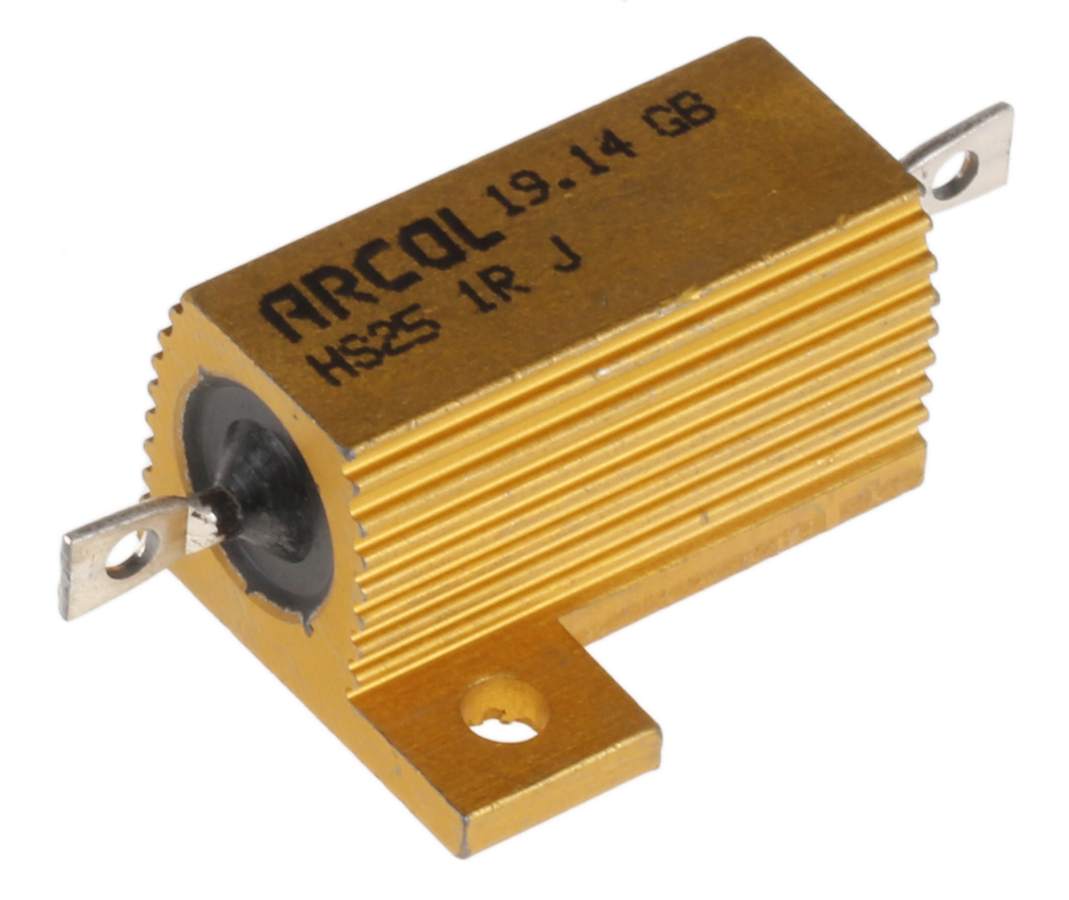 Arcol, 1Ω 25W Wire Wound Chassis Mount Resistor HS25 1R J ±5%