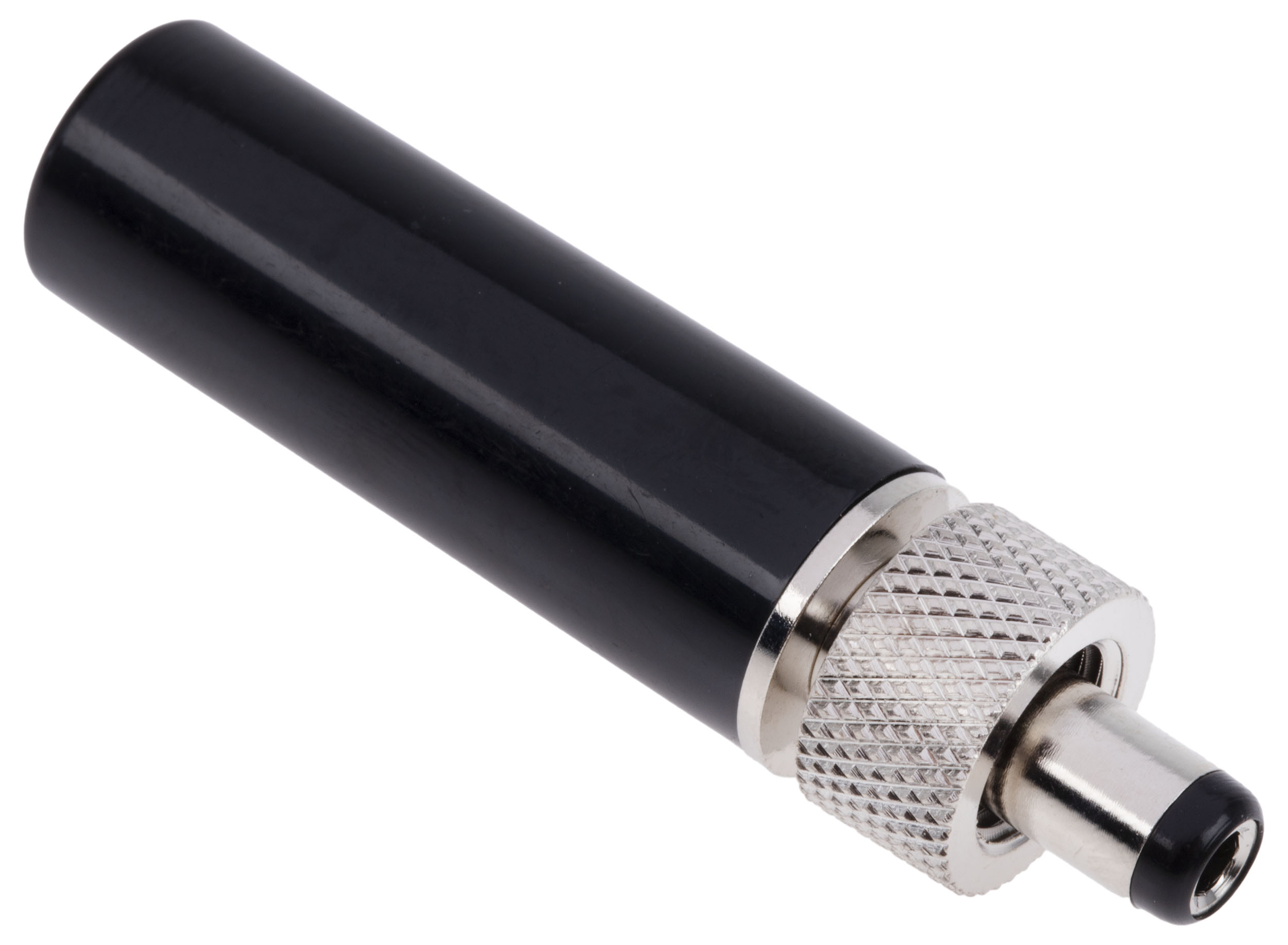 RS PRO DC Plug Rated At 5.0A, 12.0 V, Cable Mount, length 40.4mm, Nickel
