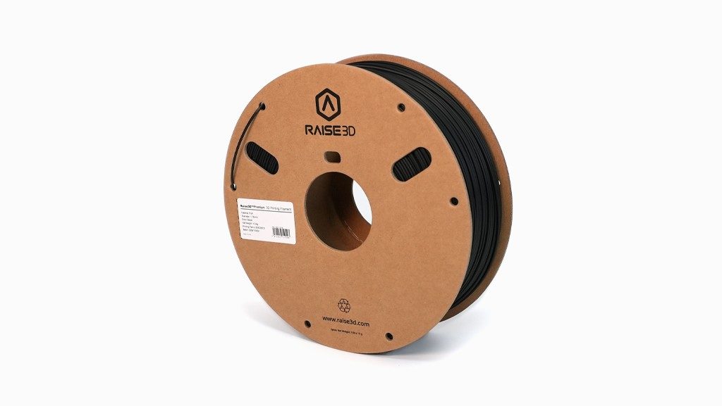Raise3D 1.75mm Black PLA 3D Printer Filament, 1kg