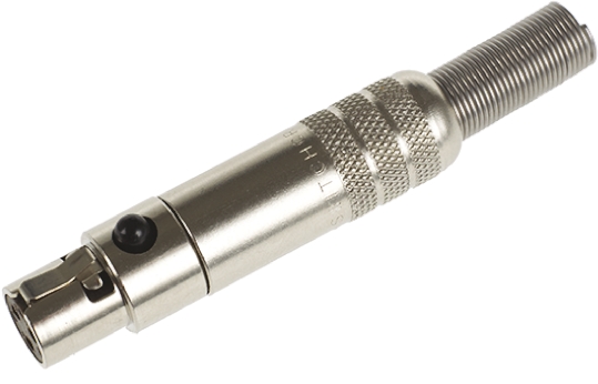 Switchcraft Cable Mount Miniature Connector, Female, 125 V ac, 3 Way, Silver Plating