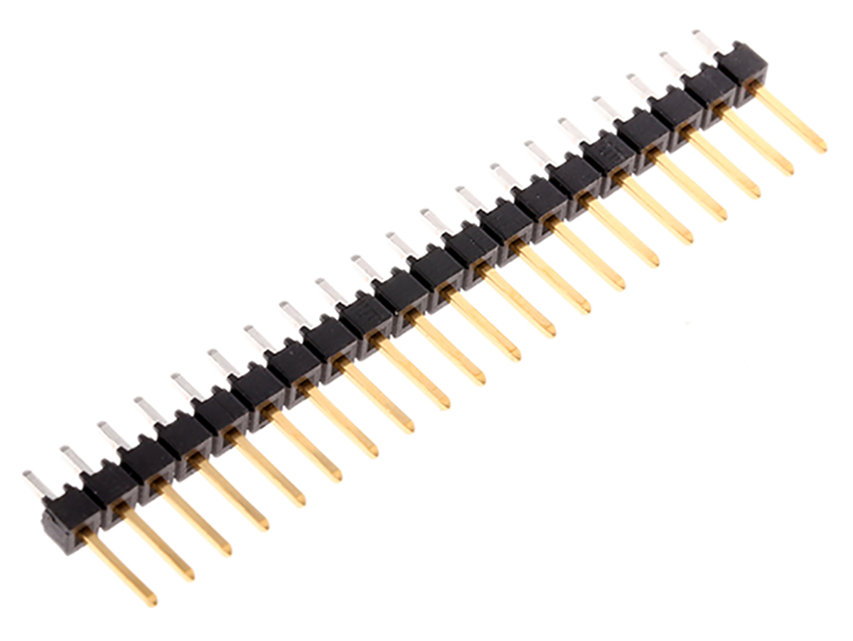 Samtec TSW Series Straight Through Hole Pin Header, 20 Contact(s), 2.54 mm Pitch, 1 Row, Unshrouded
