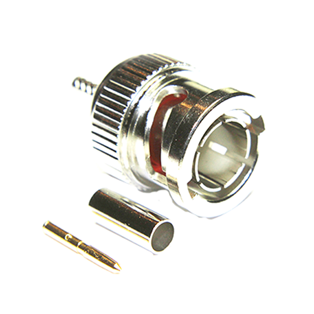 COAX Connectors, Plug Cable Mount BNC Connector, 75Ω, Crimp Termination, Straight Body