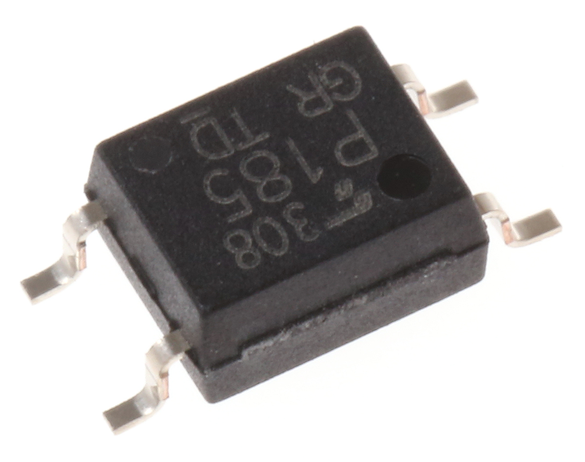 Toshiba, TLP185(GR DC Input Transistor Output Optocoupler, Surface Mount, 4-Pin SOIC