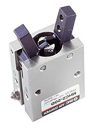SMC 2 Finger Single Action Pneumatic Gripper, MHC2-16S, Angle Gripping Type
