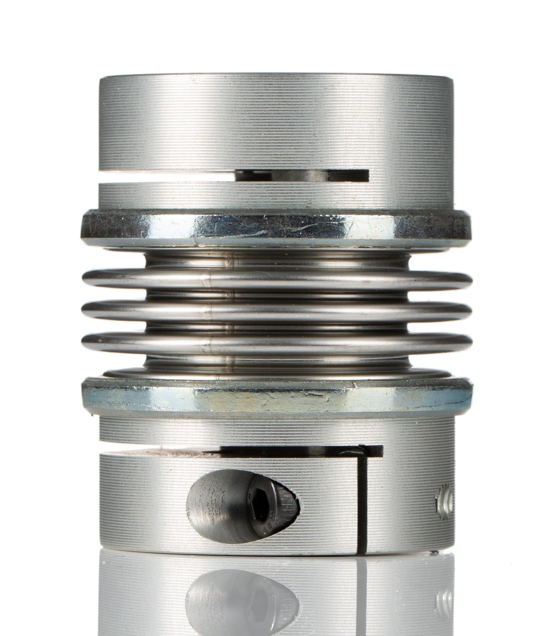 Huco Bellows Coupling, 41mm Outside Diameter, 16mm Bore, 49.7mm Length Coupler