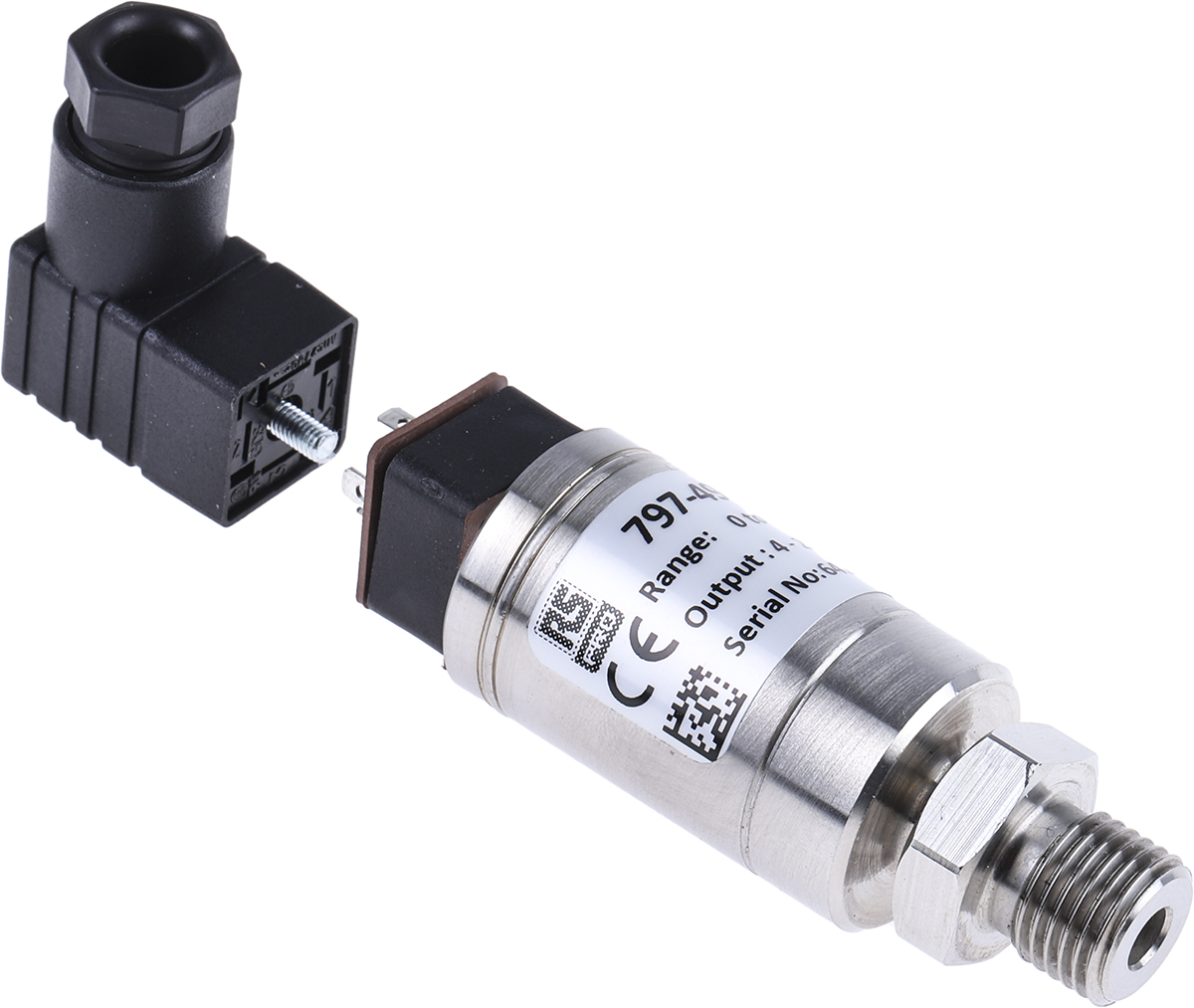 RS PRO Pressure Sensor, 0bar Min, 250bar Max, Current Output, Relative Reading
