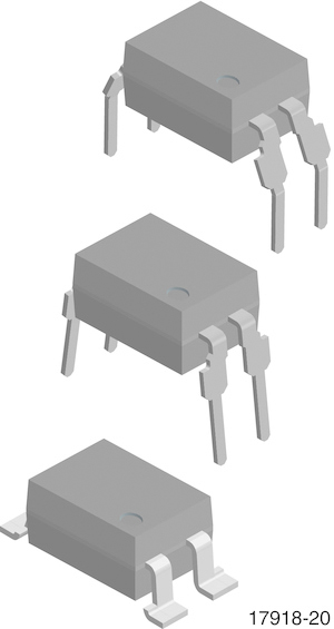Vishay, SFH617A-2X006 Phototransistor Output Optocoupler, Through Hole, 4-Pin DIP