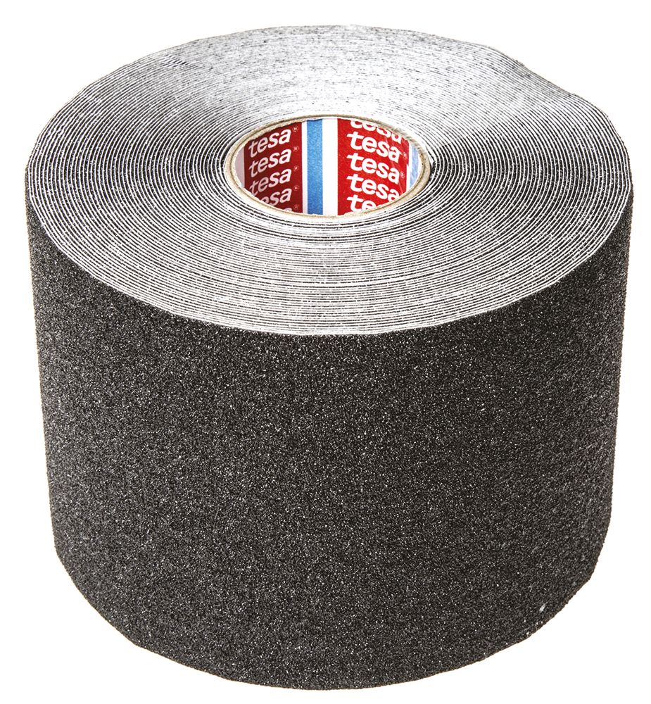 Tesa 60950 Black PVC Film 15m Adhesive Anti-slip Tape, 0.81mm Thickness