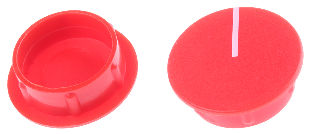 Sifam 21.5mm Red Potentiometer Knob Cap, C211-RED