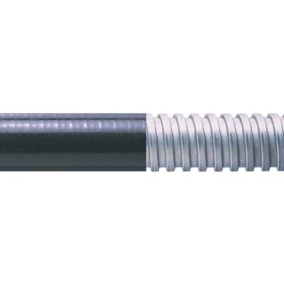 Adaptaflex Flexible, Liquid Tight Conduit, 12mm Nominal Diameter, Galvanised Steel, Black