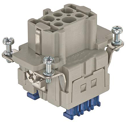 HARTING Heavy Duty Power Connector Insert, 16A, Female, Han ES Press Series, 6 Contacts