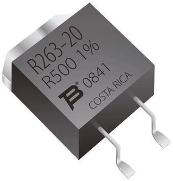Bourns PWR263S-20 1 Ω, TO-263 Thick Film Surface Mount Resistor ±5 % 20 W - PWR263S-20-1R00J