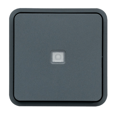 Hager Grey Rocker Light Switch, 1 Gang, WNA