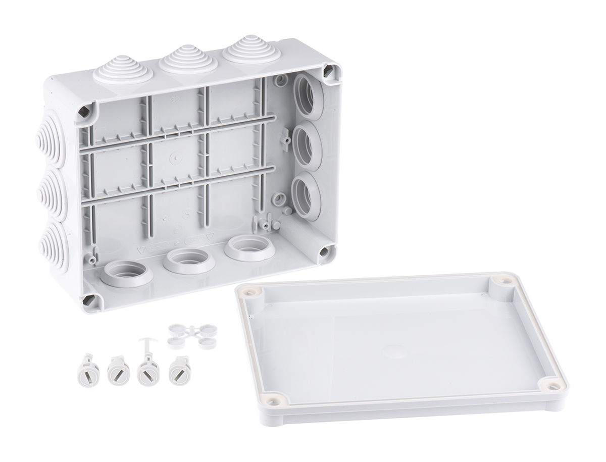 ABB Grey Thermoplastic Junction Box, IP55, 80 x 220 x 170mm