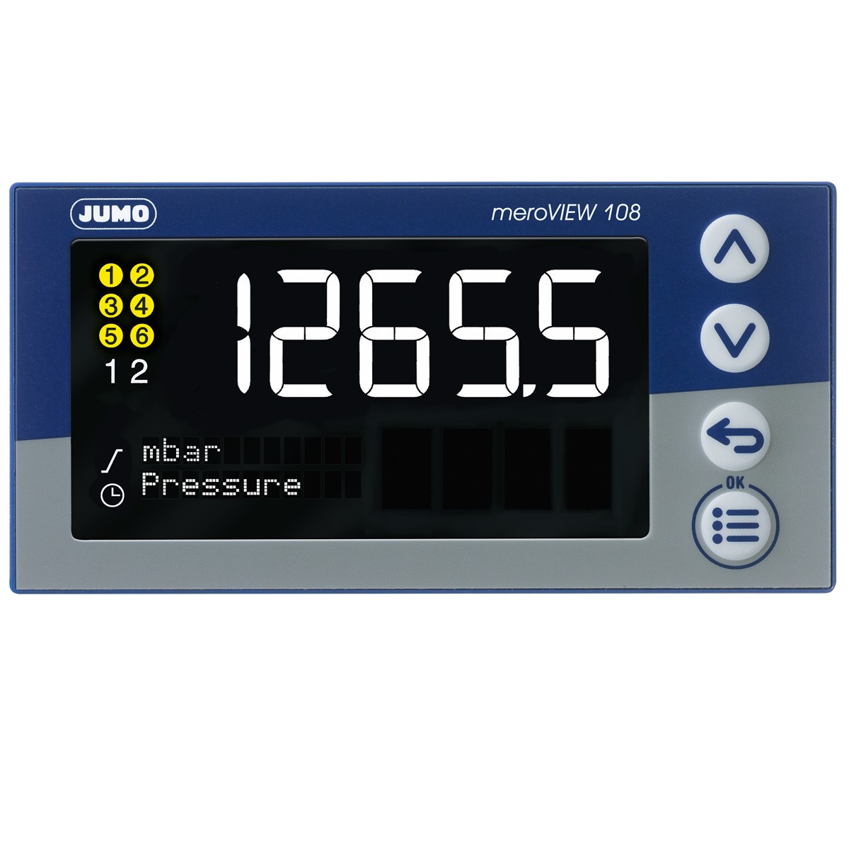 Jumo meroVIEW LCD Digital Panel Multi-Function Meter, 48mm x 48mm
