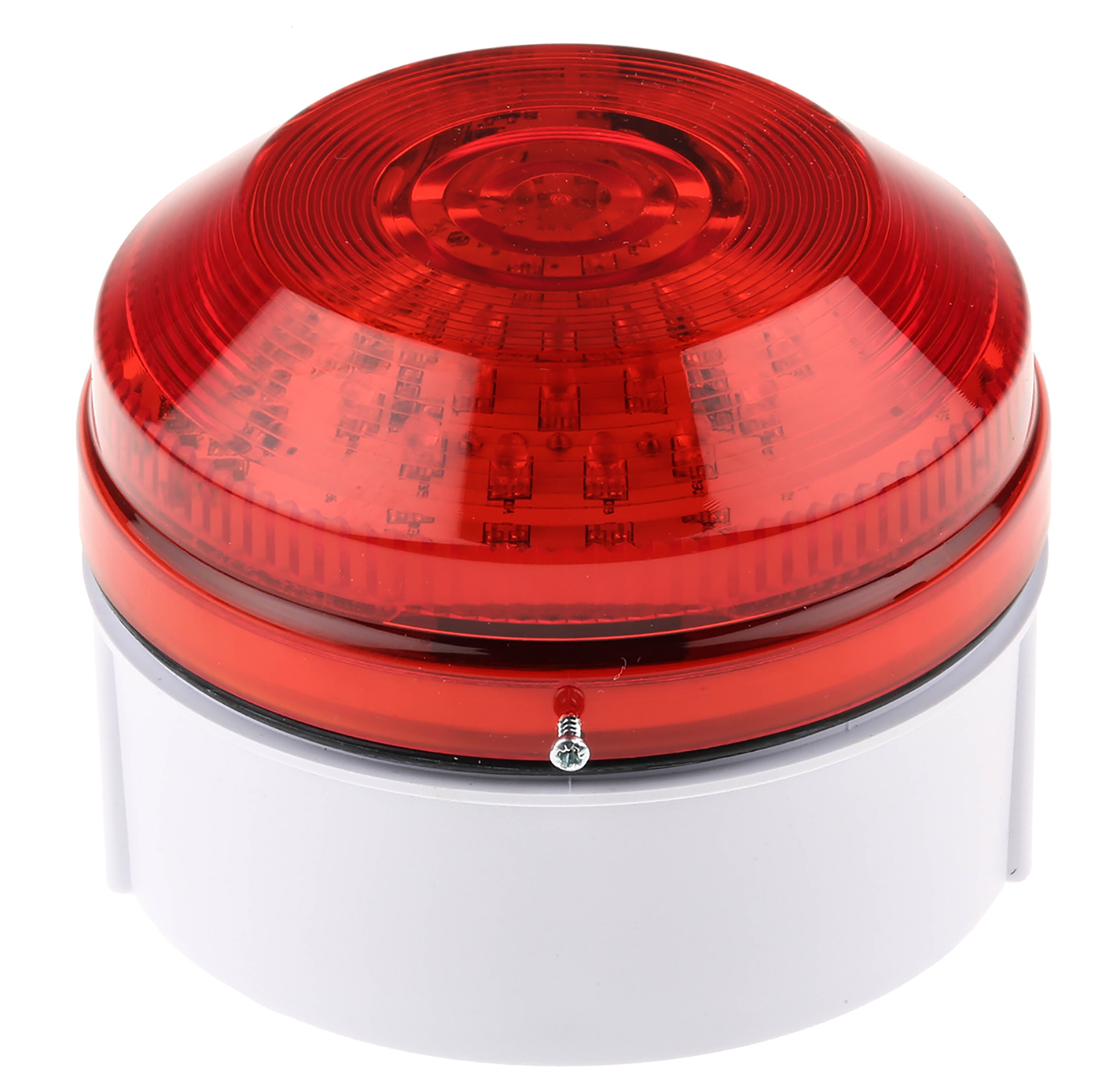 Moflash LED195 Series Red Flashing Beacon, 20 → 30 V ac/dc, Surface Mount, Wall Mount, LED Bulb, IP65