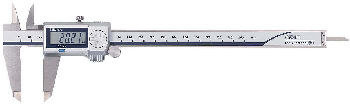Mitutoyo 200mm Digital Caliper 0.01 mm Resolution, Metric