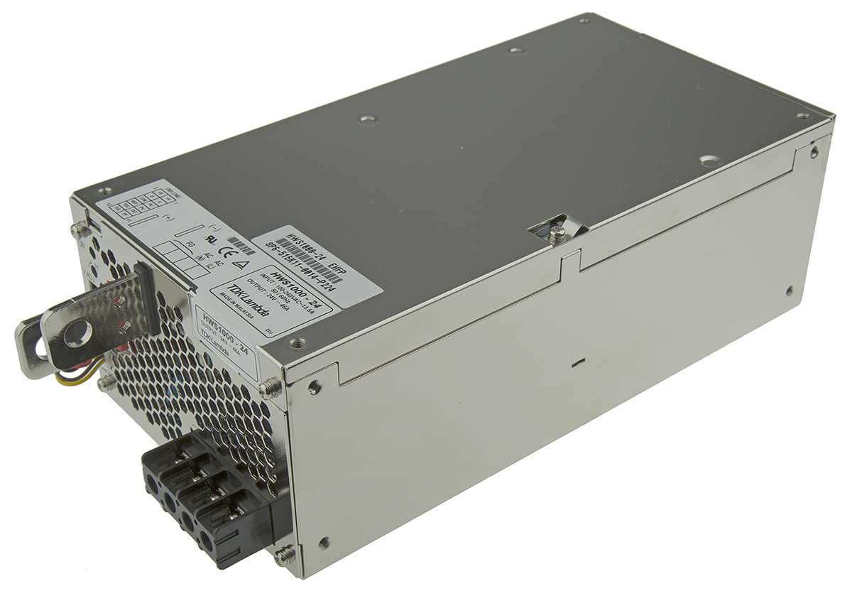 TDK-Lambda Switching Power Supply, HWS1000-24, 24V dc, 44A, 1kW, 1 Output, 120 → 330 V dc, 85 → 265 V ac