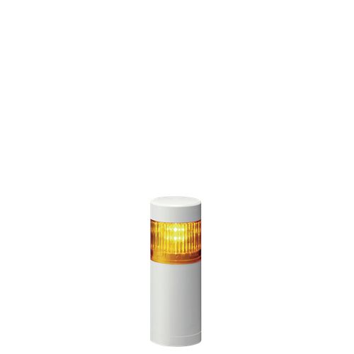 Patlite LR5 Series Amber Signal Tower, 1 Lights, 24 V dc, Direct Mount