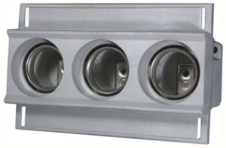 ETI 25A Bottle Fuse Holder, 3P, 500V ac