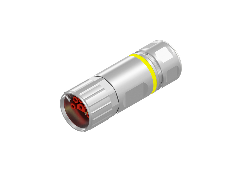 CONEC Connector, 10 Contacts, Cable, B23 Connector, Socket, Female, IP65, IP67, 58-20 Series