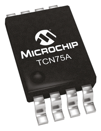 Microchip Temperature Converter, Digital Output, Surface Mount, Serial-I2C, SMBus, ±1°C, 8 Pins