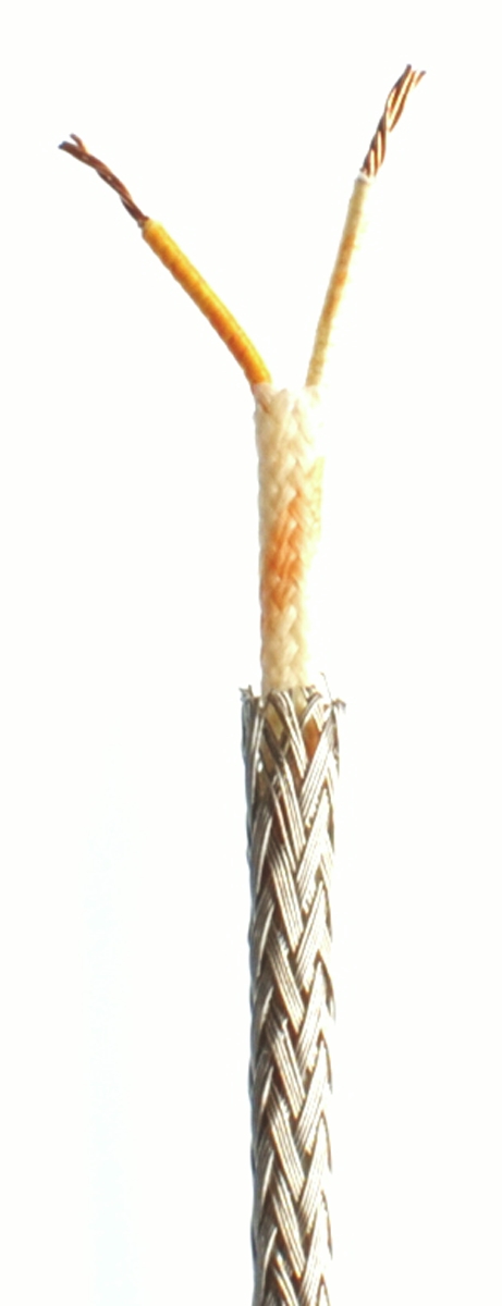 RS PRO Type U Thermocouple Cable/Wire, 10m, Unscreened, Glass Fibre Insulation, +350°C Max, 7/0.2mm