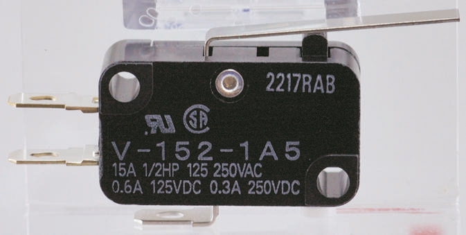 Omron Hinge Lever Micro Switch, Tab Terminal, 5 A @ 250 V ac, SPDT, IP40