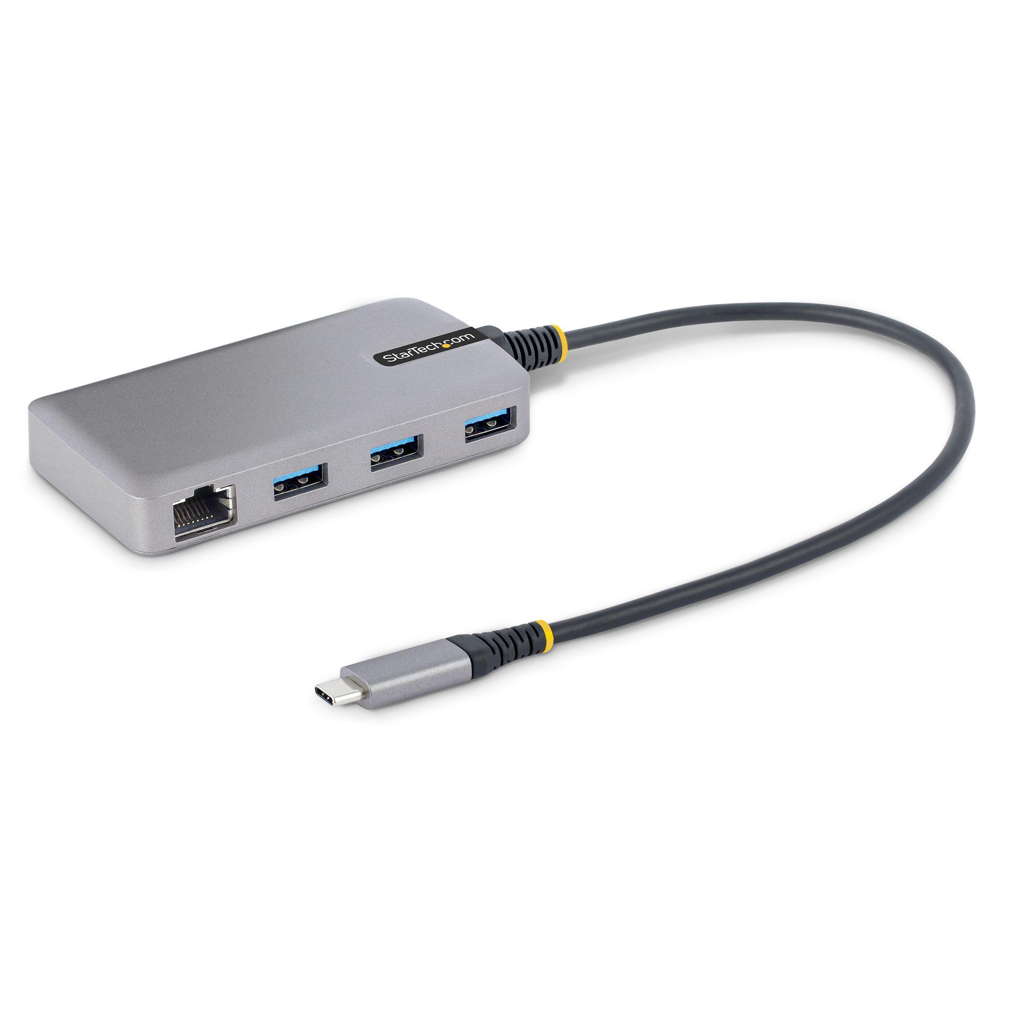 StarTech.com 3 Port USB 3.0 USB A, USB B, USB C USB C Hub, USB Bus Powered, 42 x 5.4 x 1.6cm