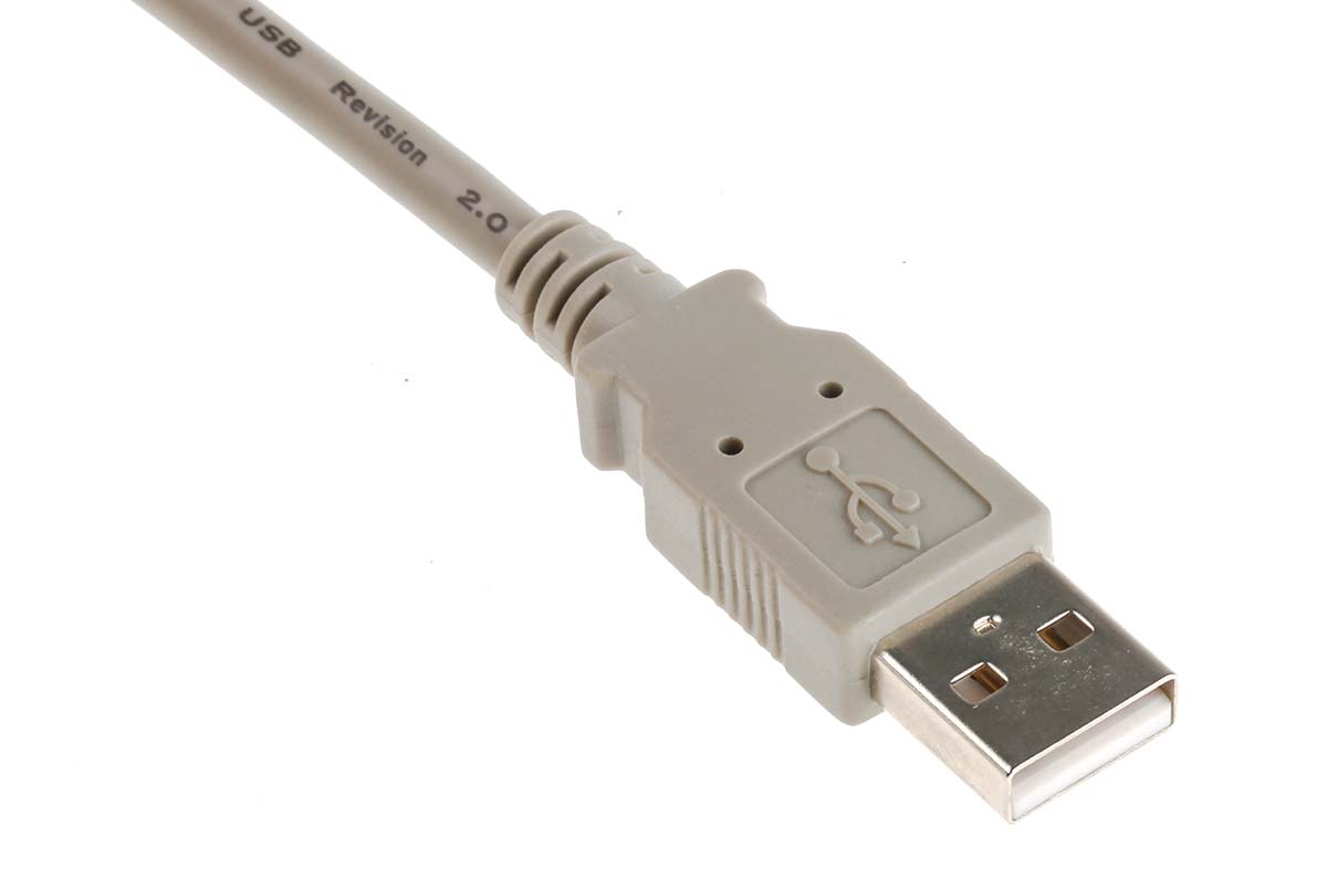 RS PRO USB 2.0, Male USB A to Male USB A, 3m
