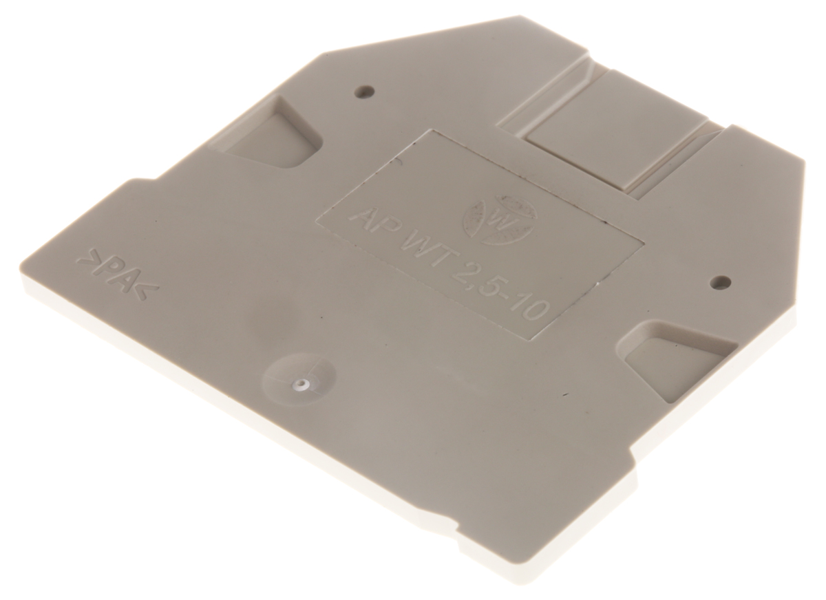 Wieland AP WT 2.5 Series End Cover for Use with WT DIN Rail Terminal Block
