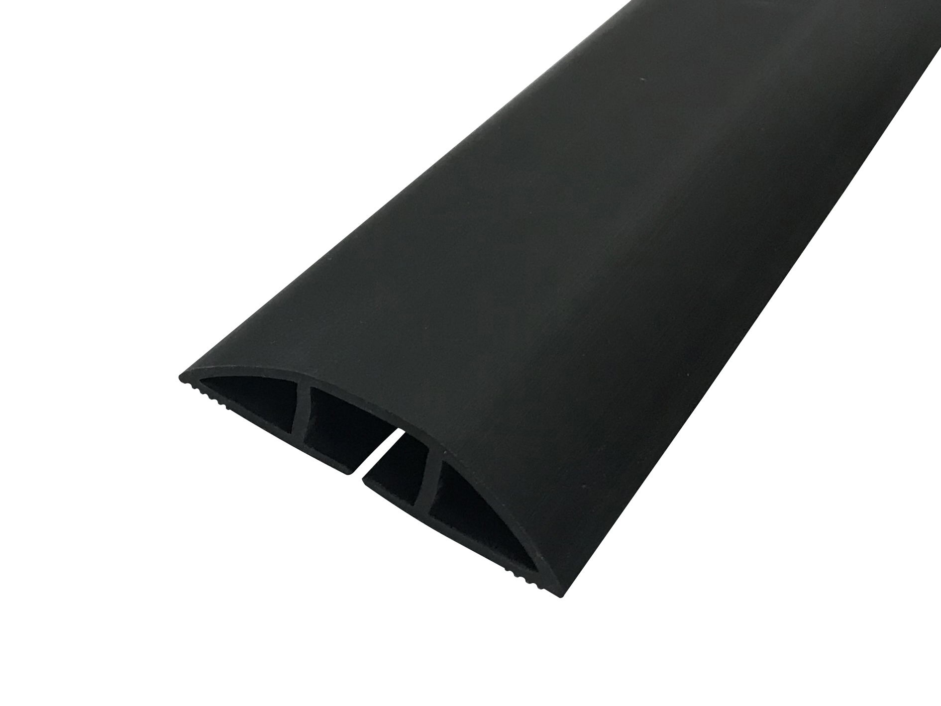 RS PRO 1m Black Cable Cover in PVC, 22mm Inside dia.