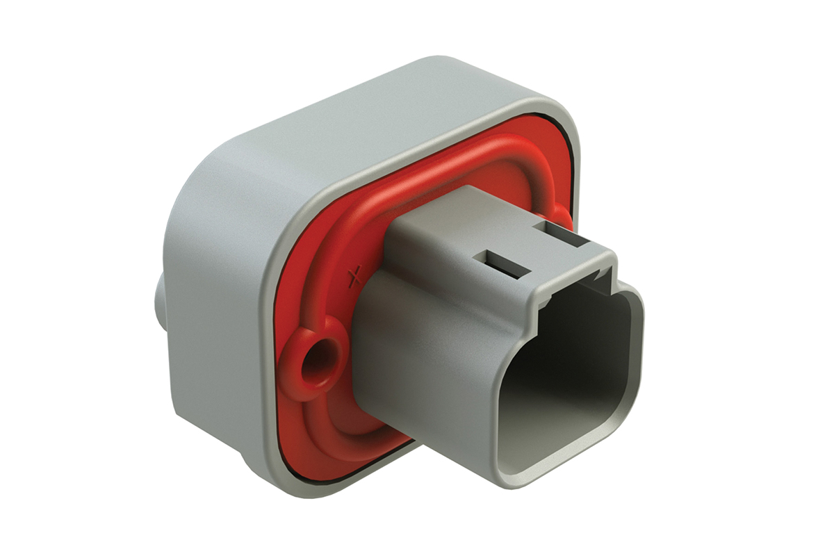Amphenol Industrial, AT Automotive Connector Plug Grey Flange Mount 2 Way AT15-2P-BM03