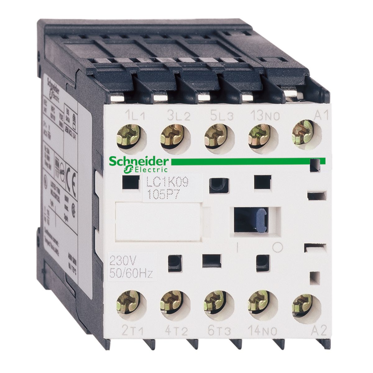 Schneider Electric TeSys K LC1K Contactor, 110 V ac Coil, 3-Pole, 20 A, 4 kW, 3NO