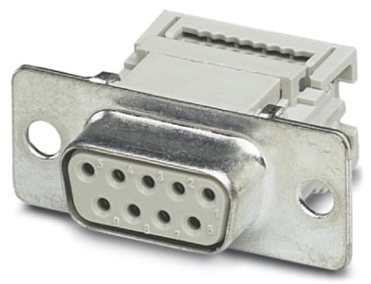 Phoenix Contact VS-09-BU-DSUB-FK 9 Way Panel Mount D-sub Connector Socket