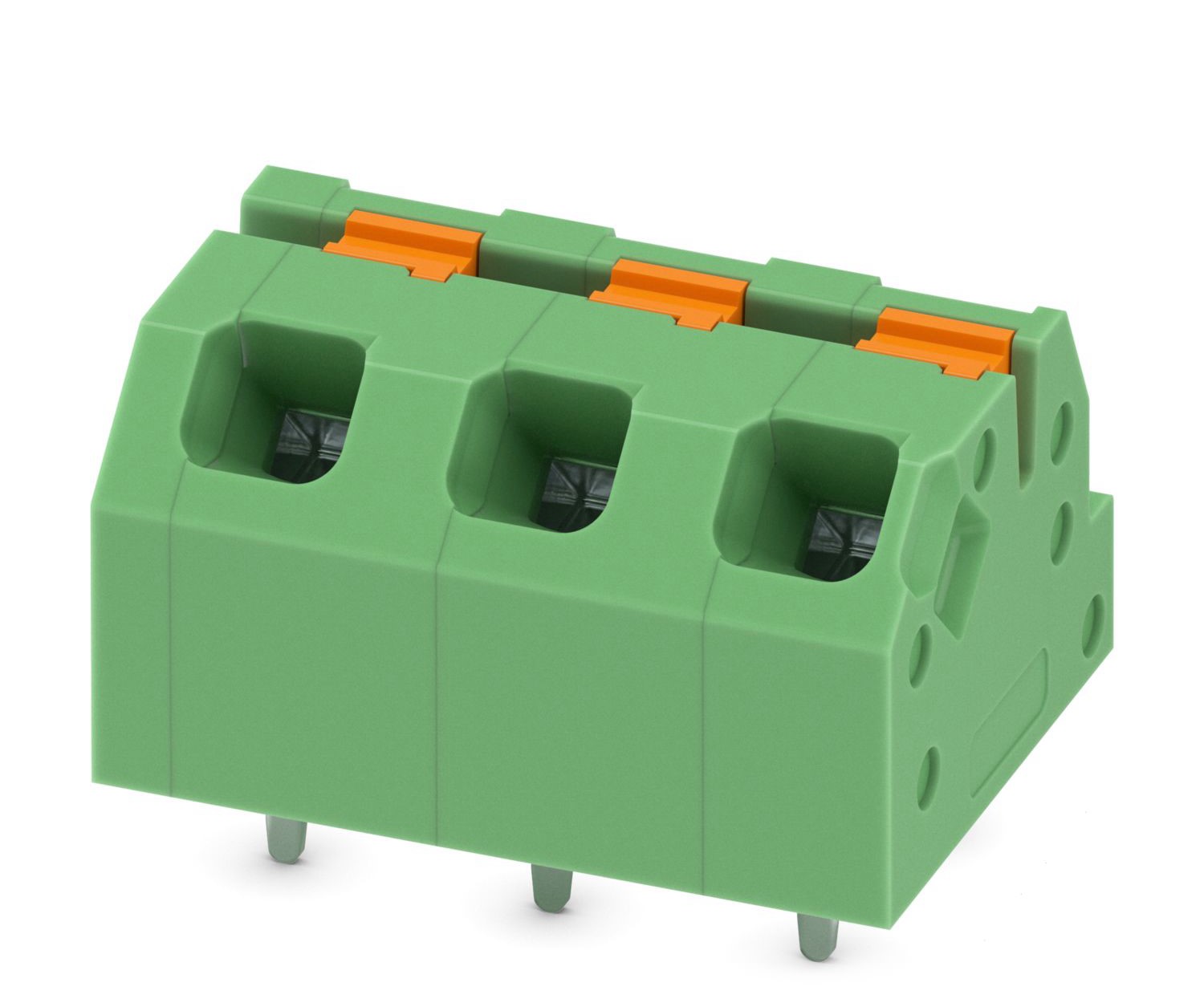 Phoenix Contact SPTAF 1/ 3-5.0-IL Series PCB Terminal Block, 3-Contact, 5mm Pitch, Through Hole Mount, 1-Row, Screw