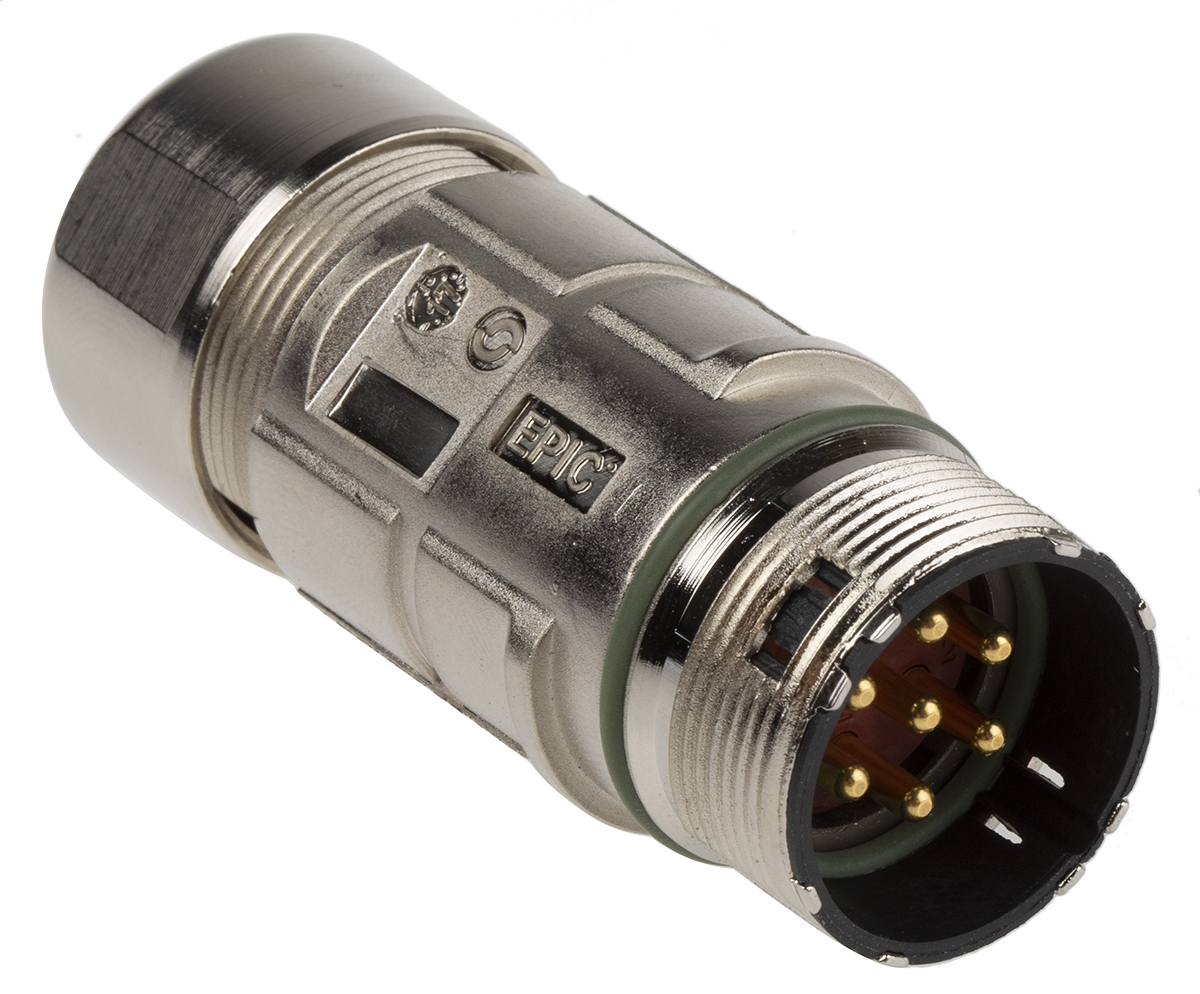 Lapp Circular Connector, 7 Contacts, Cable, M23 Connector, Plug, Male, IP68, EPIC CIRCON Series